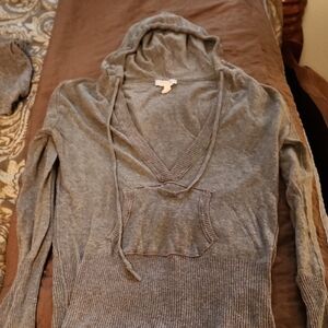 Intimissimi Gray V-Neck Sweater Soft Knit